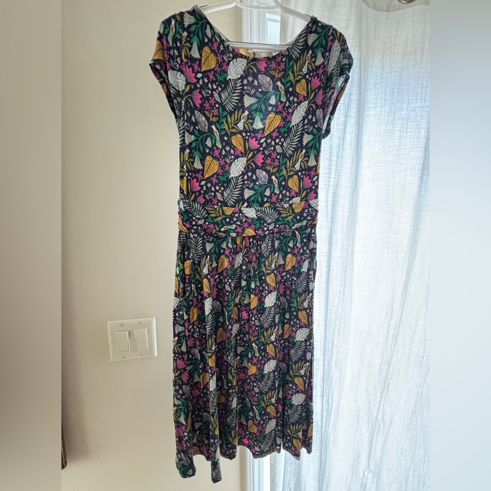 Boden cap sleeve jersey dress